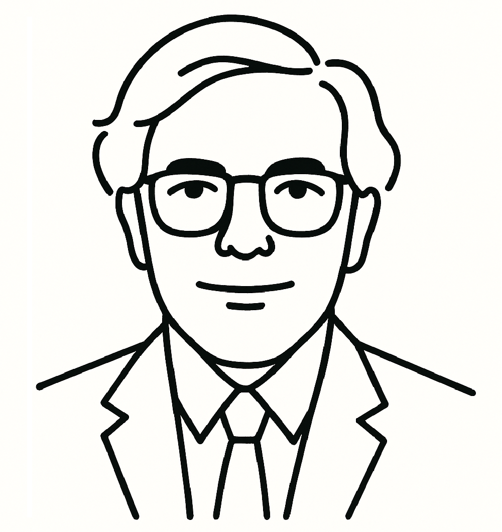 Line-Art Portrait von Peter Lynch